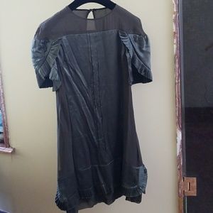 Clearance dark green mini dress